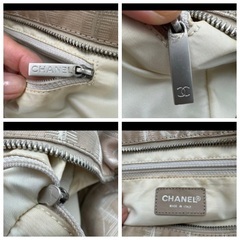 CHANELニュートラベルバック　ベージュの画像