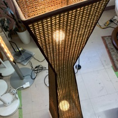 中古品　廃盤？　長澤ライティング　2灯フロアライト　公田店の画像