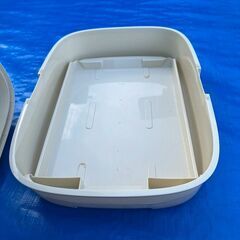 🐱猫用トイレ✨お手入れしやすい二重構造タイプ🎶の画像