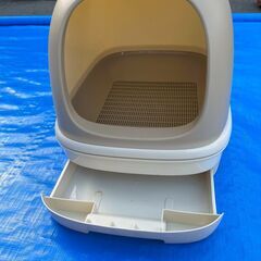 🐱猫用トイレ✨お手入れしやすい二重構造タイプ🎶の画像