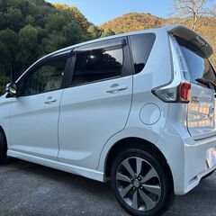 27年式EKカスタムTeアシスト☆ICターボ☆衝突軽減ブレーキ☆社外ナビ☆BTオーディオ☆フルセグTV☆エンジンスターター車検10年1月の画像