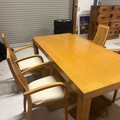 4人掛け、テーブルセットの画像