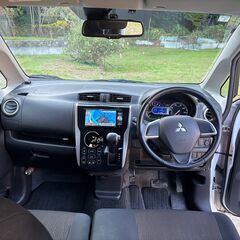 27年式EKカスタムTeアシスト☆ICターボ☆衝突軽減ブレーキ☆社外ナビ☆BTオーディオ☆フルセグTV☆エンジンスターター車検10年1月の画像