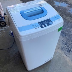 NO B656🌈福岡市内配送設置無料✨🌈日立 HITACHI 全自動洗濯機（5.0kg） 白い約束 ピュアホワイト NW-5MR-Wの画像