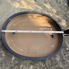 盆栽　皿　庭　の画像