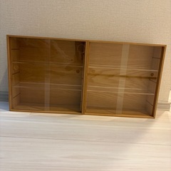 無印良品木製コレクションボックス スライド扉付きの画像