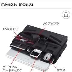 軽量310g・多収納ポケット×10・13.3型対応ノートPCケース＆システム手帳セット🌟整理上手になれるブラック収納バッグ💼✨スレありのため200円でお得にどうぞ🌸の画像