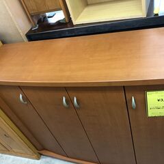 【ジャングルジャングルサカイ石津店】シューズボックス　幅120cm  玄関収納　靴箱　ブラウン　堺市　堺区　西区　北区　東区　高石市　和泉市　石津の画像