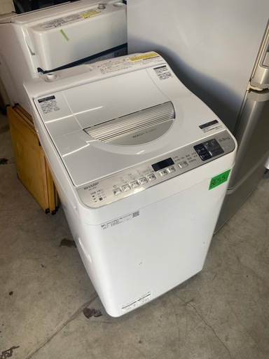 NO B655?福岡市内配送設置無料✨?シャープ SHARP タテ型洗濯乾燥機 幅56.5cm(ボディ幅52.0cm) 洗濯・脱水容量