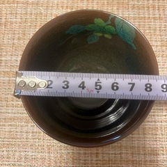 【新品未使用】四季の器　愛陶　茶器セット 花柄 湯飲み 5個 小皿付きの画像
