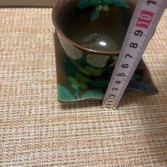 【新品未使用】四季の器　愛陶　茶器セット 花柄 湯飲み 5個 小皿付きの画像