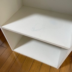 カラーボックス　白の画像