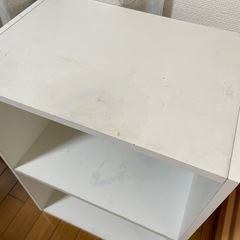 カラーボックス　白の画像