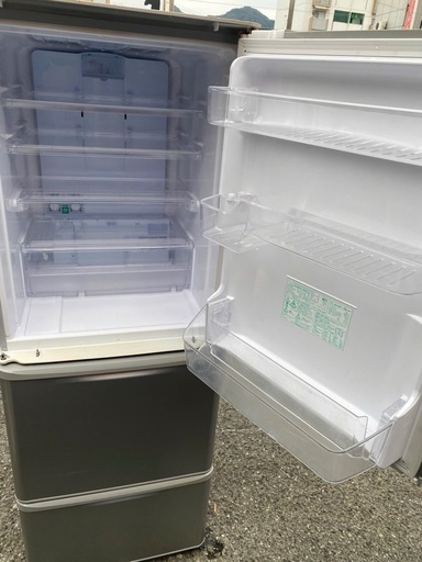 NO B653?福岡市内配送設置無料✨?シャープ SHARP 冷蔵庫(幅60.0cm) 350L 両開き 3ドア シルバー系 SJ-W