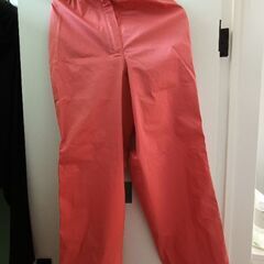 レインコート レディースLサイズ サーモンピンクの画像