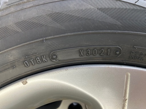 日産 純正 ホイール スタッドレス 4本 DUNLOP 2021年