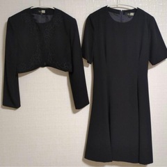 東京ソワール SOIR BENIR 礼服 ワンピース スーツセットアップ　Lサイズの画像