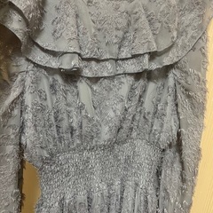 RANDA  シフォンジャガード　ロングワンピースの画像