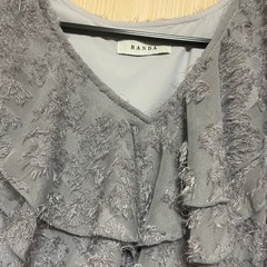 RANDA  シフォンジャガード　ロングワンピースの画像