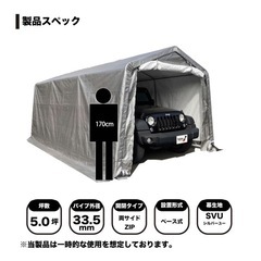 パイプ車庫 SUV用 すぐ持って帰れます
の画像