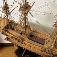 木製 大型帆船 の画像