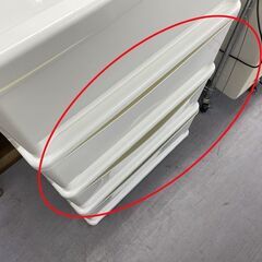 ４段プラチェスト 幅54×奥行40×高さ82ｃｍ 衣類収納 チェスト プラケース 札幌市手稲区の画像