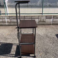 JM20444K) キッチンラック＜幅：約49cm 高さ：約136cm 奥行：約42cm＞中古品【取りに来られる方限定】　 の画像