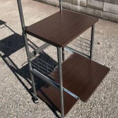 JM20444K) キッチンラック＜幅：約49cm 高さ：約136cm 奥行：約42cm＞中古品【取りに来られる方限定】　 の画像