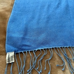 DCIpashminaマフラー ストール ショール スカーフライトブルー　水色系　青色系パシュミナウール　毛　70％ シルク　絹　30％ ネパール製  ■対象 レディース女性用、婦人 ウィメンズwomen’sメンズmen’s男性用、紳士 ユニセックス男女兼用の画像