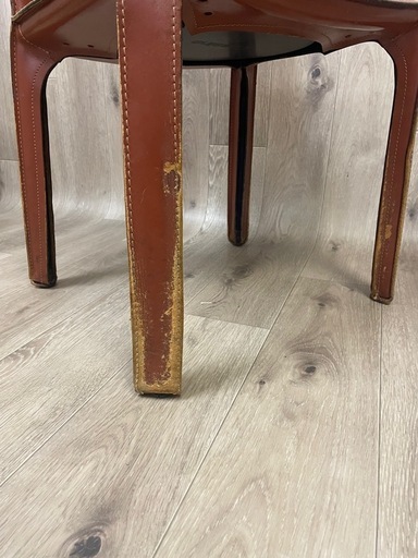 【引取限定】決まりました！Cassina カッシーナ412CAB 赤茶　中古品