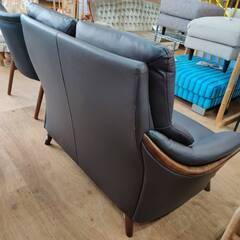 【愛品倶楽部柏店】NITORI ニトリ 合皮2人掛けソファ Nシールド コウテイ2 幅130cmの画像