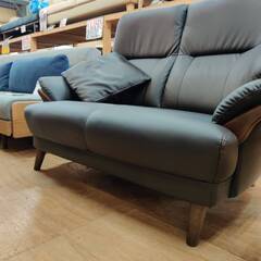 【愛品倶楽部柏店】NITORI ニトリ 合皮2人掛けソファ Nシールド コウテイ2 幅130cmの画像