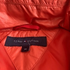 美品　トミーヒルフィガー メンズ ダウンジャケット オレンジ Mサイズの画像