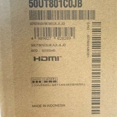 札幌市内無料配送 新品未開封品 LG 4K 50V型液晶スマートテレビ 50UT801C0JB ThinQ AI HGiG  24年製造モデルの画像