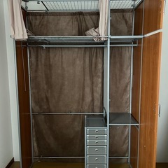 【美品】組立式 クローゼットの画像