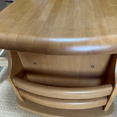 引き出し付きローテーブルの画像