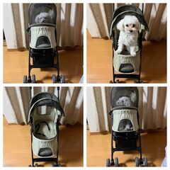 【中古美品】◢◤ペット用ベビーカー◢◤↘︎値下げします！ 子犬・小型犬・老犬・ペットカート・犬カート・ドッグカートの画像