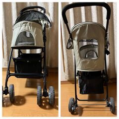 【中古美品】◢◤ペット用ベビーカー◢◤↘︎値下げします！ 子犬・小型犬・老犬・ペットカート・犬カート・ドッグカートの画像