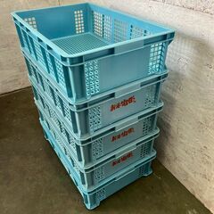 【サンコー】 三甲 サンテナー B#48 5個 セット まとめ まとめ売り プラスチックコンテナ メッシュコンテナ  ② A0854の画像