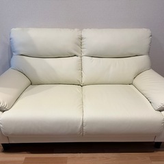 2人用ソファ　傷・汚れに強い合成皮革　Nシード ソファ（MK02）の画像