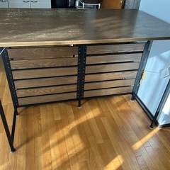 LOWYA　キッチンカウンター テーブル　収納の画像