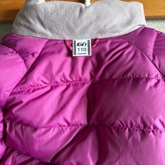 【モンベル】Kid's 110 ダウン/中綿 フード付きジャケット (ピンク)の画像