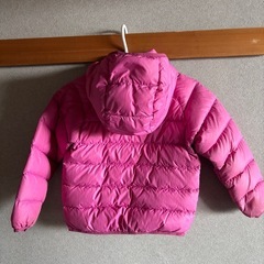 【モンベル】Kid's 110 ダウン/中綿 フード付きジャケット (ピンク)の画像