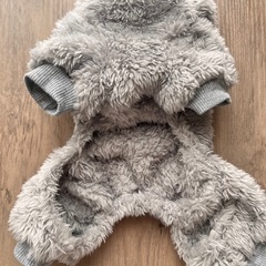 犬服　犬　つなぎ　グレー　パピー　小型犬　Sサイズ　　の画像