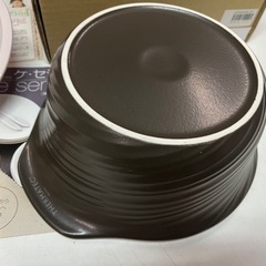 未使用保管品 Hirota ヒロタ サーマテック ケ•セラ 土鍋 ドレープ (ピンク) 2.0L 電子レンジ可！ 内径19cm ④の画像