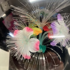 A2511-402 ファイバーライト　置き時計　中古美品の画像