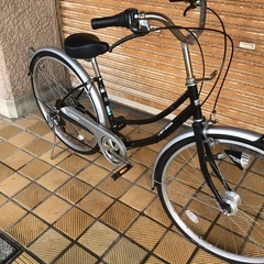 ママチャリ26インチ　シマノ6段変速　パナソニックLEDオートライト　の画像