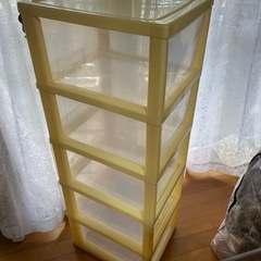 プラ収納ケース5段の画像