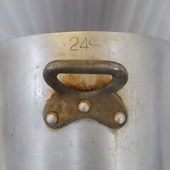 業務用アルミ半寸胴鍋／24cmの画像