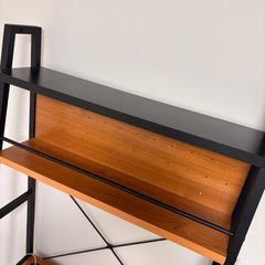 ウォールデスク 机 幅85cm ネイツ スチール脚 引き出し 収納 上棚付き 作業机 PCデスク 棚 ラック シェルフ デスクワーク 在宅勤務 リモートワークの画像